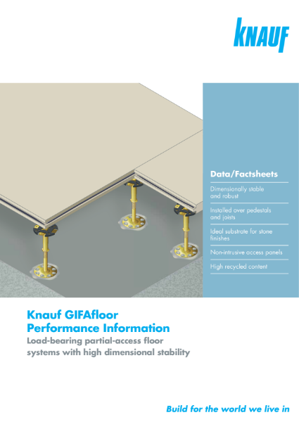 Knauf GIFAfloor Flooring Specification Sheets