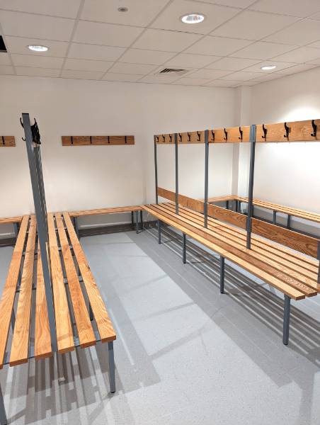 Clefor - Changing Room - Benching System - Cloakroom Benches