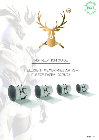 Intelligent Membranes Airtight Fleece Tape Install Guide