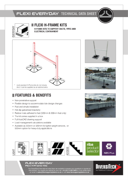 FLEXI EVERYDAY - FLEXI H-FRAME KITS TDS