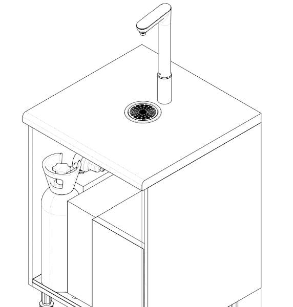 Aqua illi - Boiling, Chilled & Sparkling (BCS) Water Tap - Fully Integrated Water Tap System