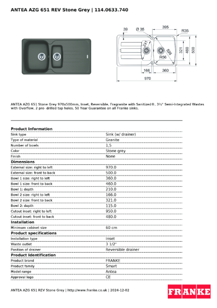 Product Sheet 114.0633.740