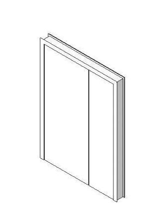 Intern ojämn dörr, blank dörrblad