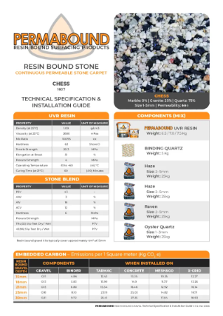Resin Bound Stone — Chess TDS