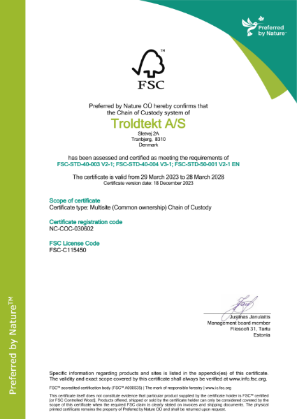 QA Certificate