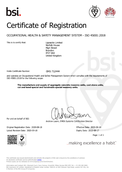 BSI - Occupational Health & Safety Management ISO45001:2018