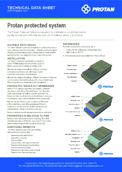 Protan (UK) Ltd Protected System Technical Data Sheet - Sept 2021