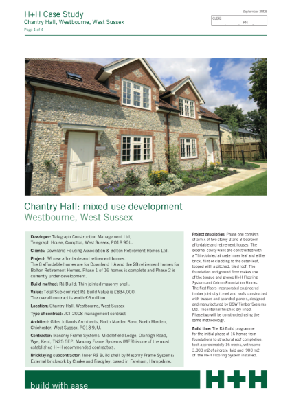 Case Study - Chantry Hall: mixed use development