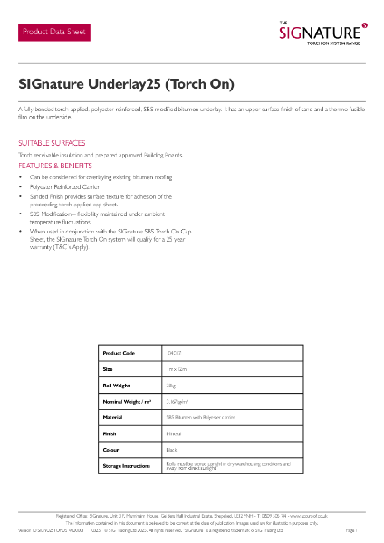 SIGnature-Underlay25-Torch-On-PDS