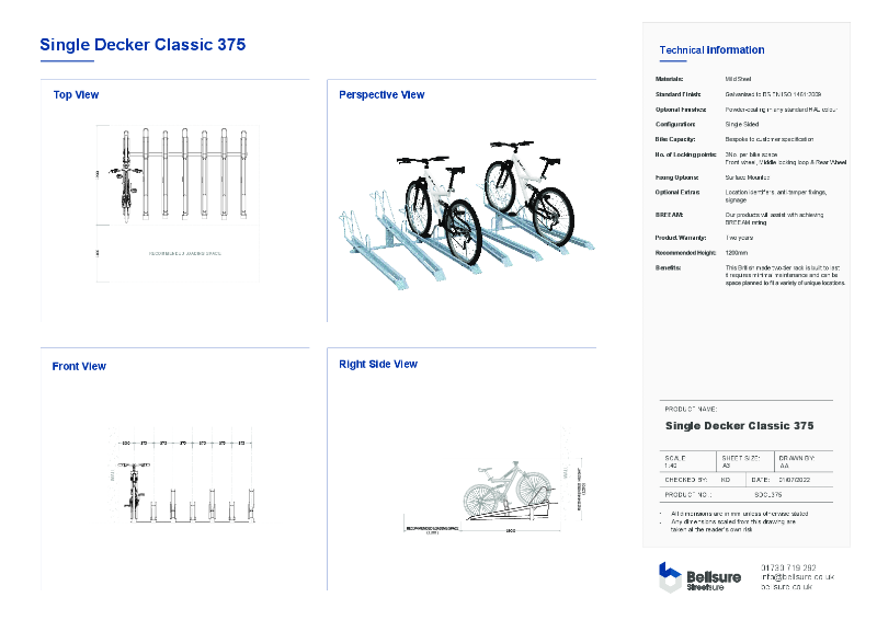 Single Decker Classic 375 Datasheet