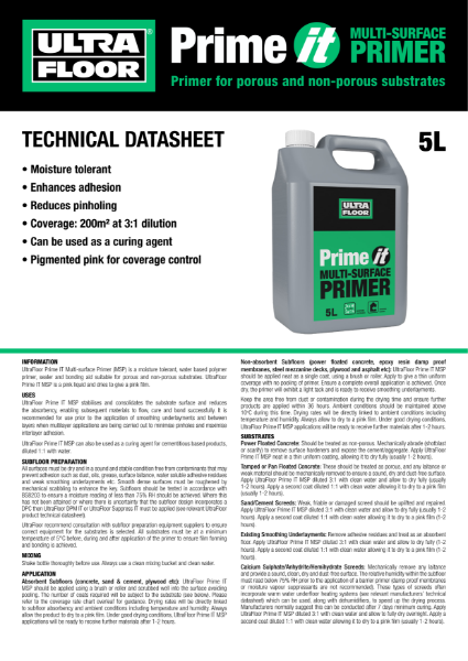 Prime IT Technical Datasheet