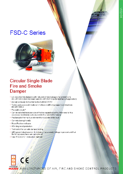 FSD-C Series Motorised Circular Fire Damper Brochure