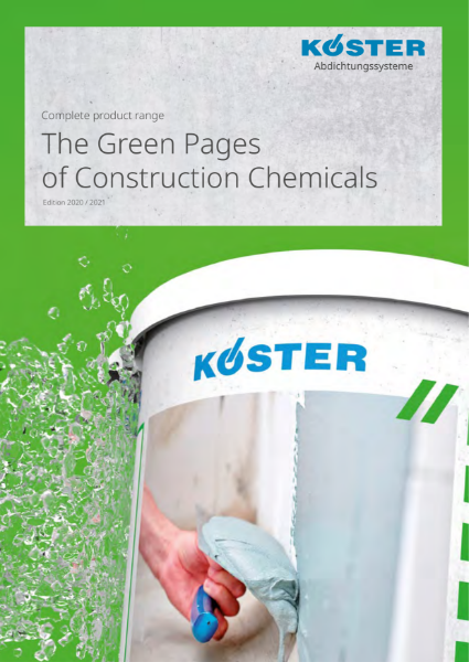 Koster Waterproofing Systems: The Green Pages of Waterproofing and Construction Chemicals
