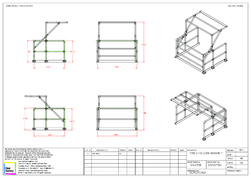 Kee Gate® Type D Pallet Gate Assembly