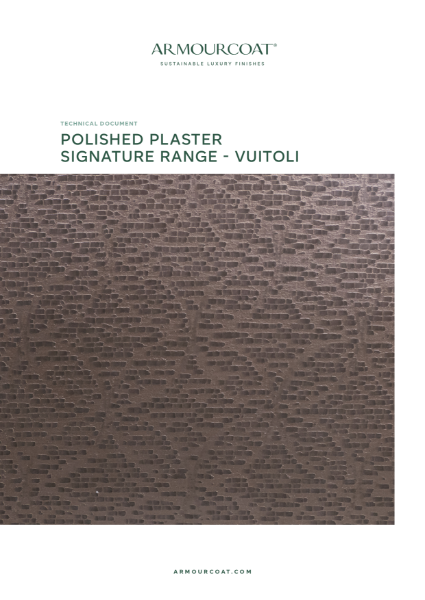Armourcoat Polished Plaster Vuitloi - Technical Document