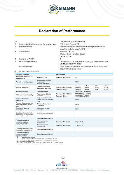 Kaiflex Protect TC DoP