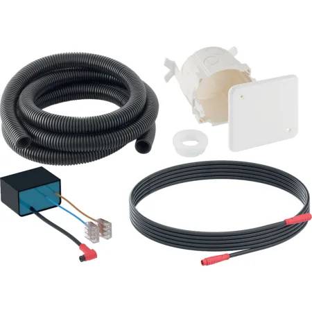 Geberit installation set with power supply unit, for WC flush controls with electronic flush actuation, 12 V 