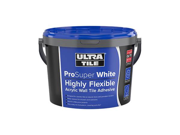 ProSuper White: Highly Flexible Acrylic Wall Tile Adhesive