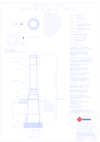 Neopolitan™ 150 - Durapol® Model - Socketed