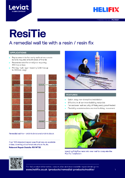 Leviat Helifix Product Sheet - ResiTie