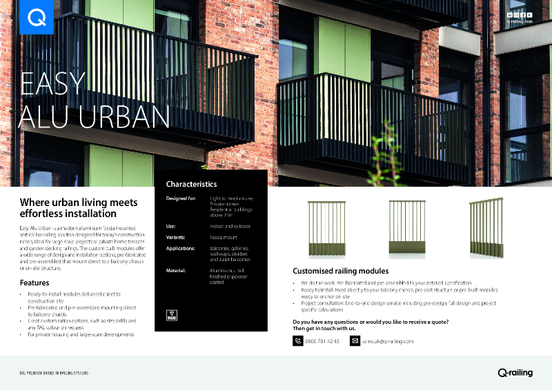 Q-railing Easy Alu Urban