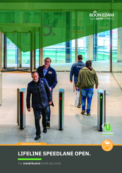 Lifeline Speedlane Open – Optical Turnstile | Product Brochure