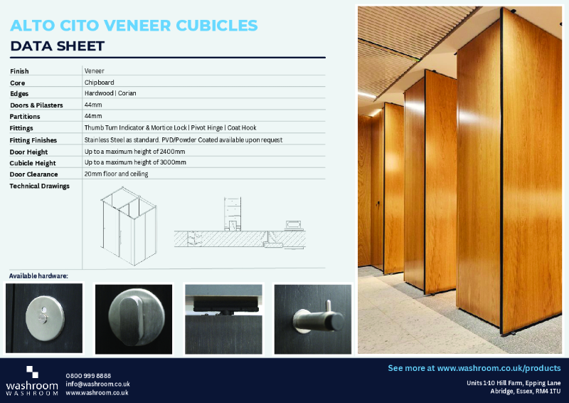 Alto Cito Veneer Cubicles