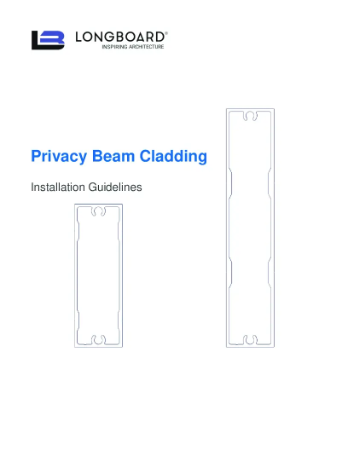 Privacy Beams Cladding Install Guide