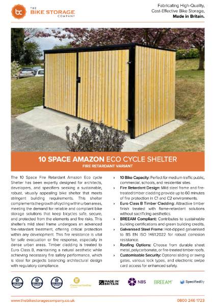 10 Space Amazon Eco Fire Retardant Specification Sheet