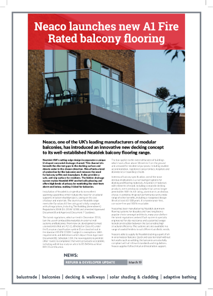 Neaco's new balcony decking concept - Neatdek HW