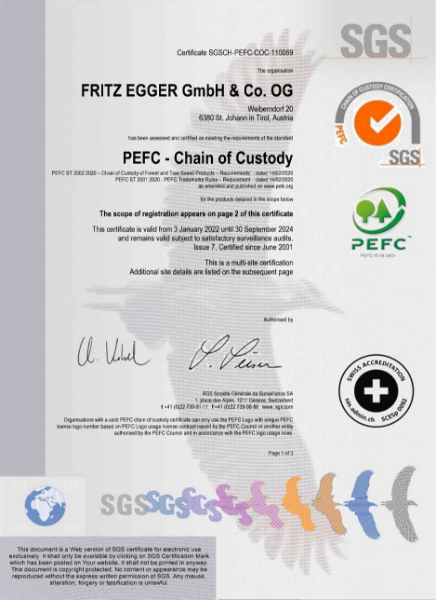 PEFC - Chain of Custody