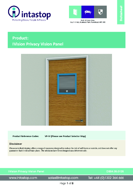 Data Sheet - IVision Privacy Vision Panel