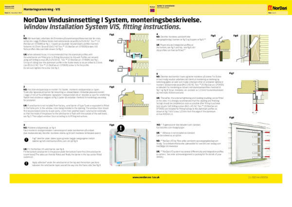 Monteringsanvisning med VIS