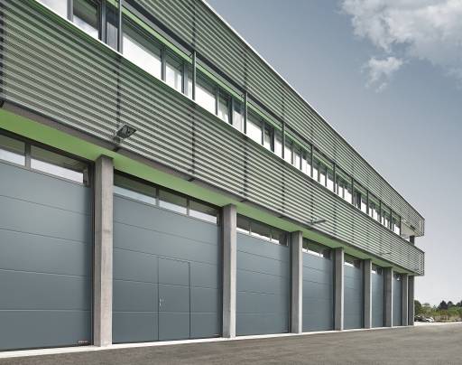 Sectional Door SPU 67 Thermo Wicket Door - Glazing Frames Track Type&nbsp;VU