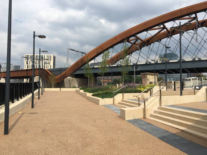 Trinity Way in Manchester gains Resin Bound Public Walkway