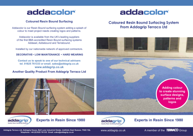 Addacolor Resin Bound Brochure