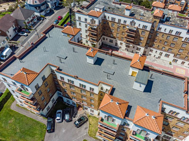 San Remo Towers - Intricate roof terrace refurbishment