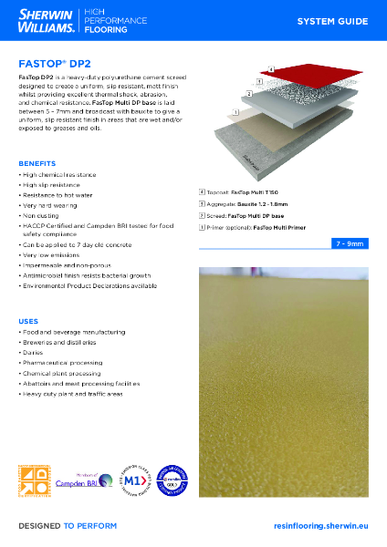 Resin Flooring FasTop DP2 Screed System Guide