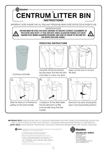 07B365-02 Issue 1 C000-0486 Instructions
