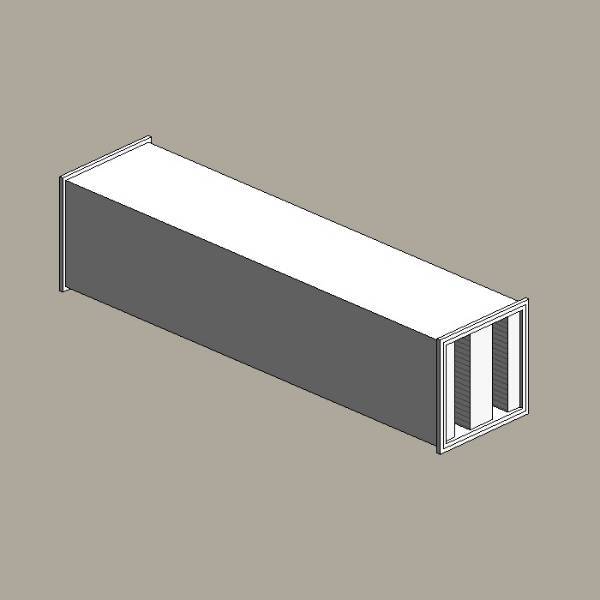 Rectangular silencer 
