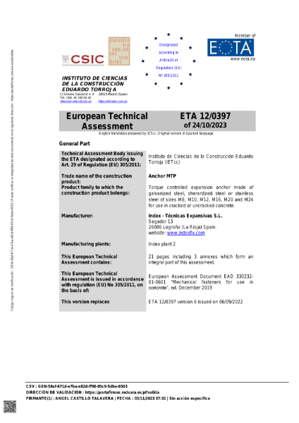 ETA: Certificate 12/0397
