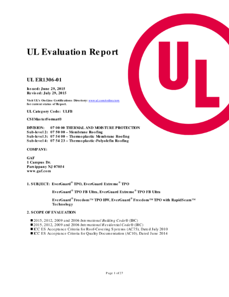 UL Certified