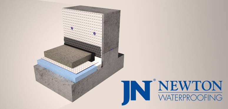Basement Waterproofing Membrane for Waterproofing of Existing and New Build Basements - Newton CDM 508  - 8 mm Cavity Drain Membrane for Basements