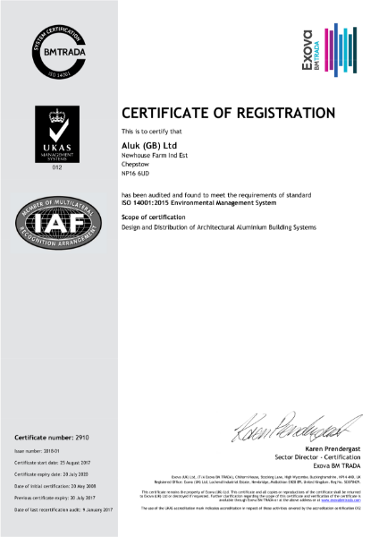 ISO 14001:2018 Certificate