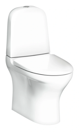 Gustavsberg Gulvstående Toaletter - Toalett Estetic 8300 Skjult S/P-lås, Hygienic Flush