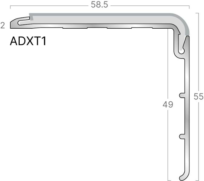 XT Aluminium Stair Edgings 