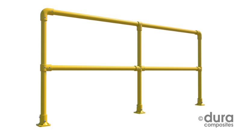 Dura Key Clamp Handrailing - GRP safety key clamp handrailing