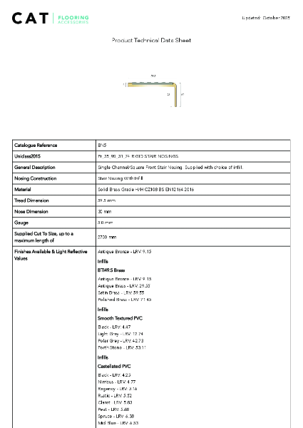 BN5 Antique Bronze Technical Datasheet