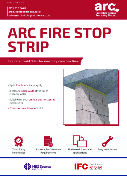 Fire Stop Strip Data Sheet