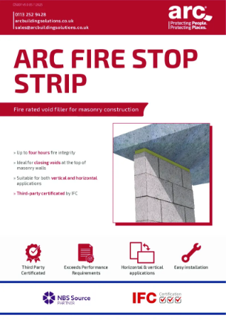 Fire Stop Strip Data Sheet